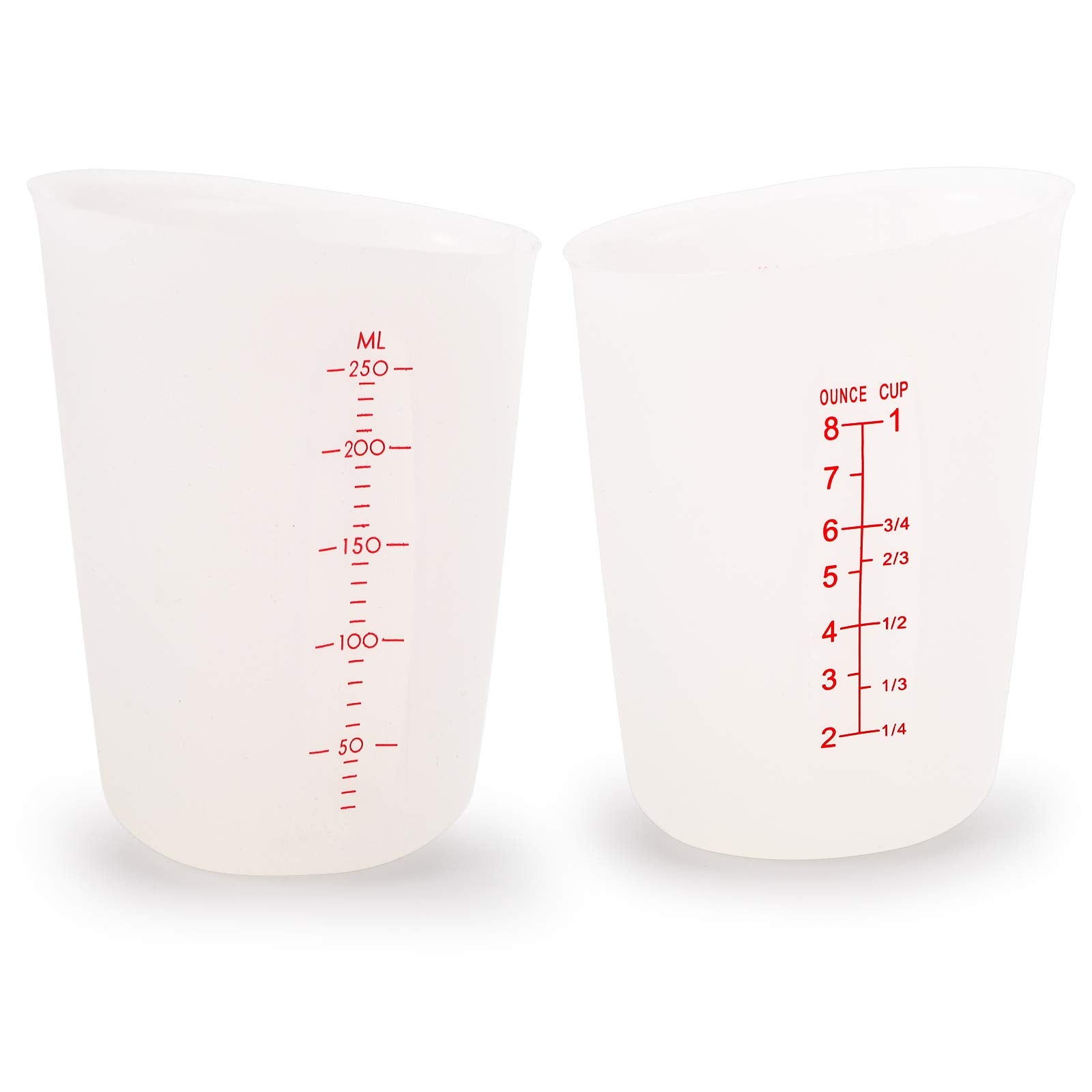 Hedume measuring cups flat base stay stable on countertop