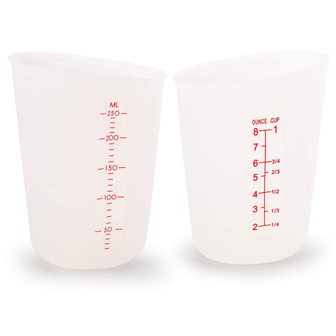 Hedume measuring cups flat base stay stable on countertop