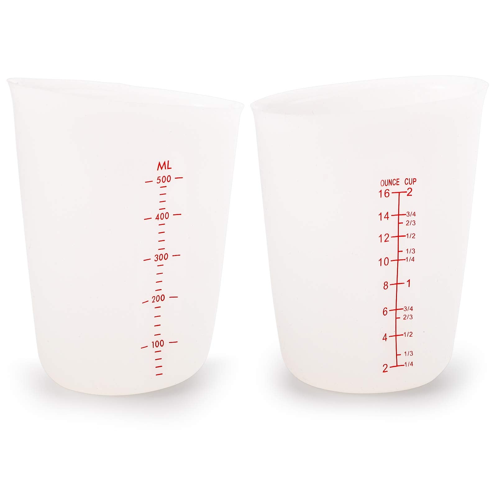 Hedume squeeze-and-pour cups in action for spill-free liquids
