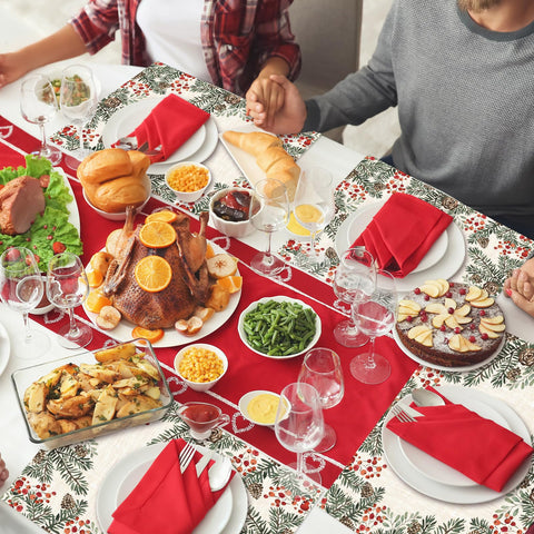 Heentan bulk pack placemats ideal for large holiday gatherings.