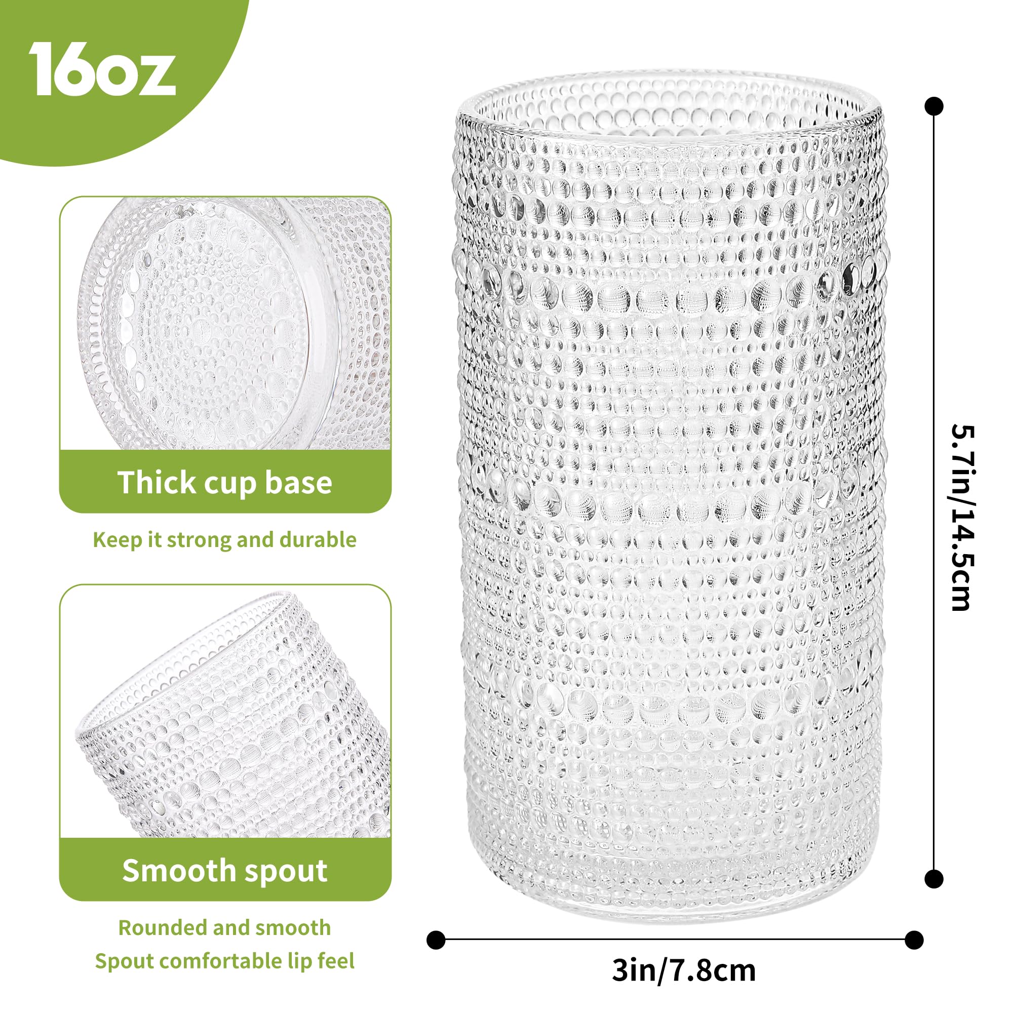HEFBCOMK beaded-texture grip highball enhances secure handling during use.