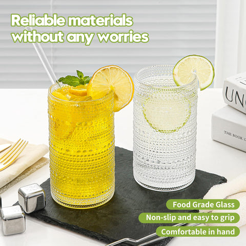 HEFBCOMK clear crystal look adds Bohemian charm to any table.