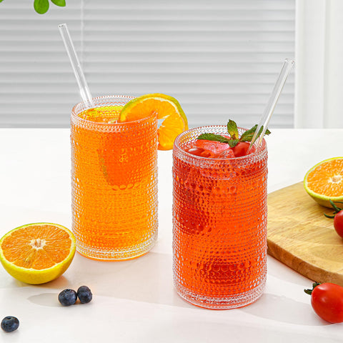 HEFBCOMK glass straws and brush included for easy cleaning.