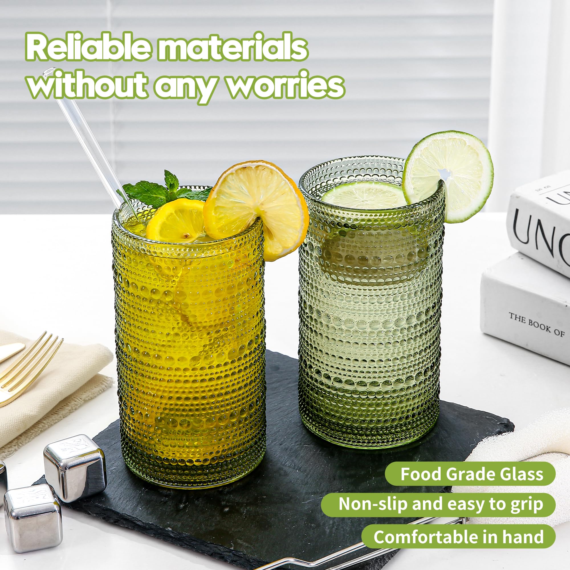 HEFBCOMK set includes glass straws and brushes for easy cleaning