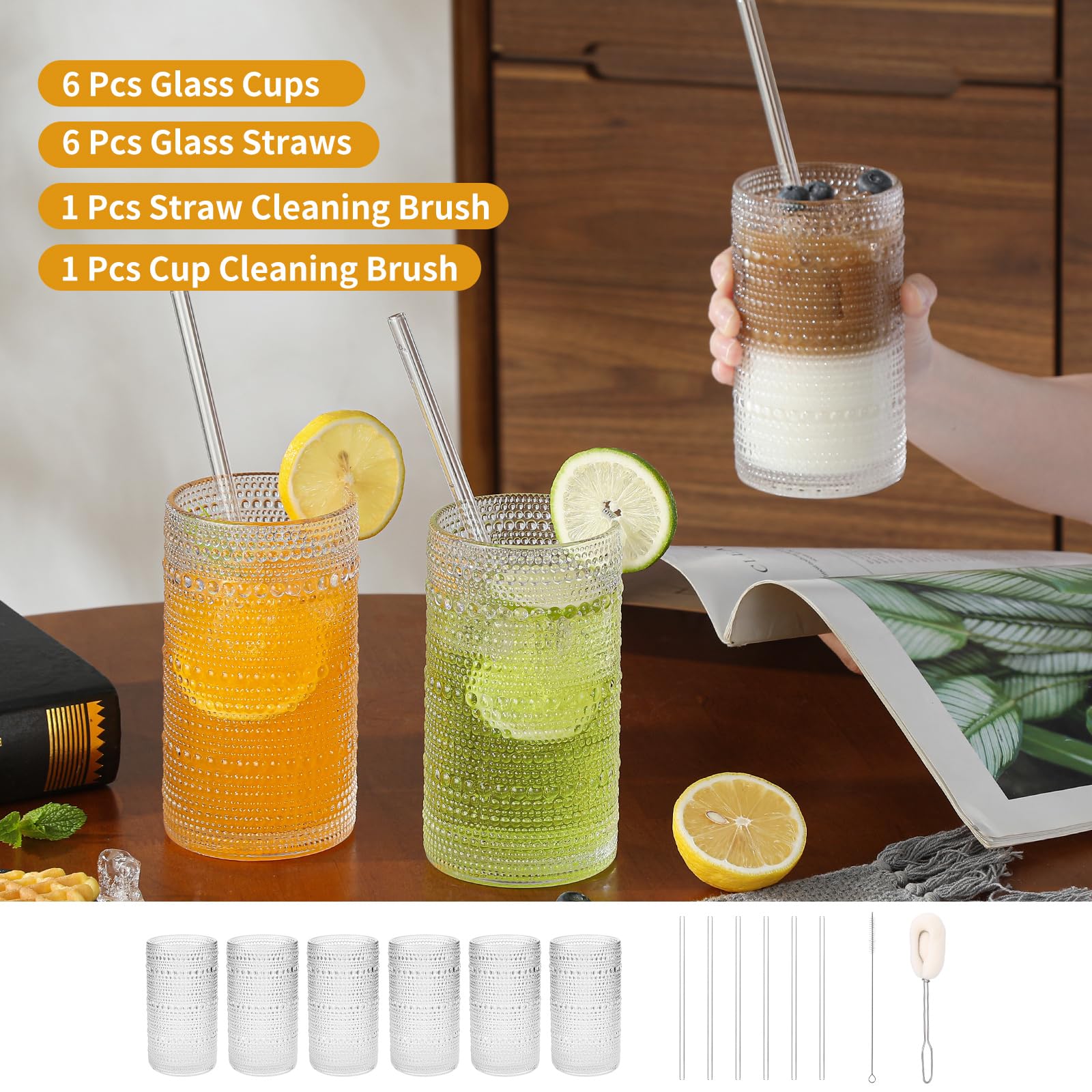 HEFBCOMK thickened glass promises durable use and everyday dishwasher safety.