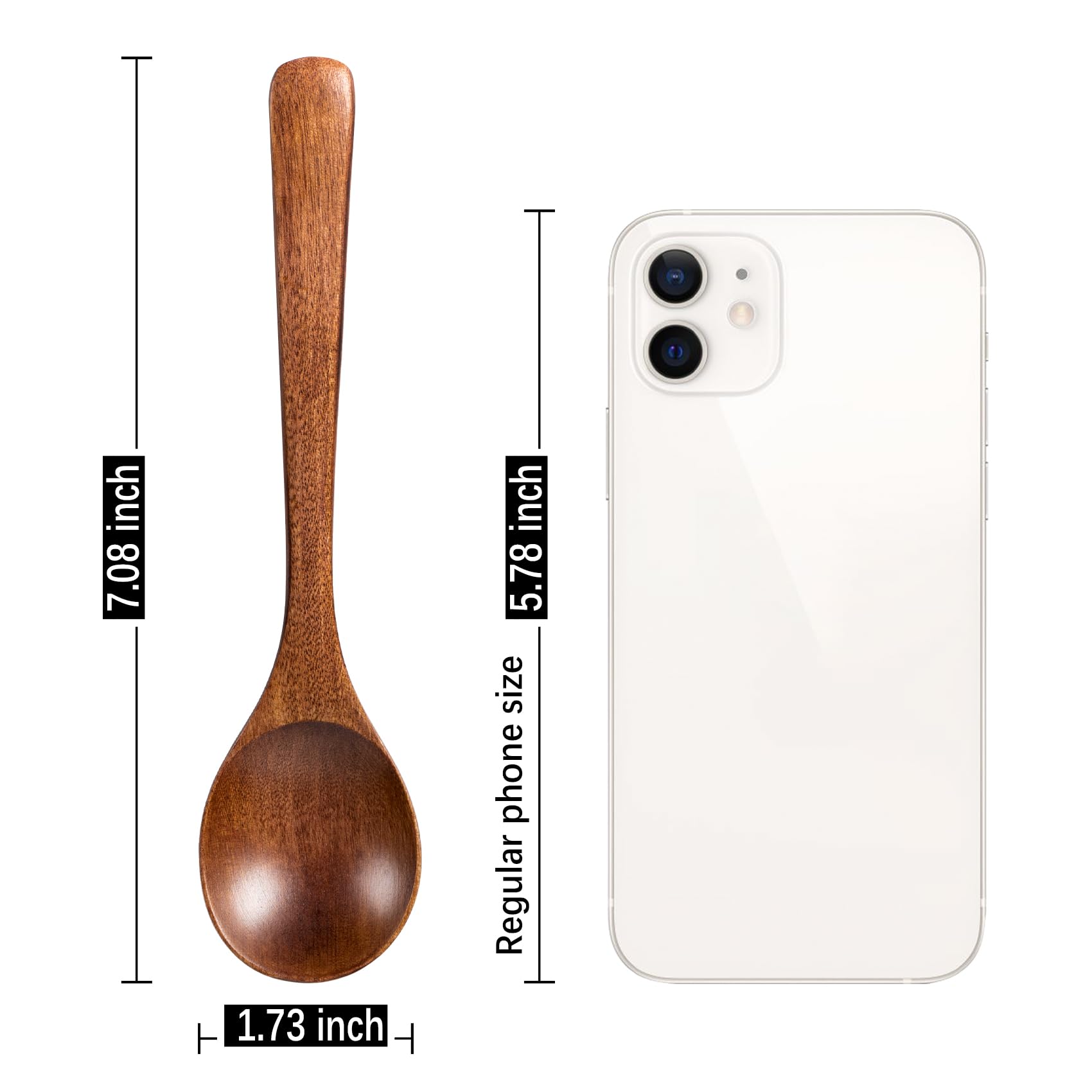 Hefild tea spoons for honey stir coffee and tea with ergonomic design