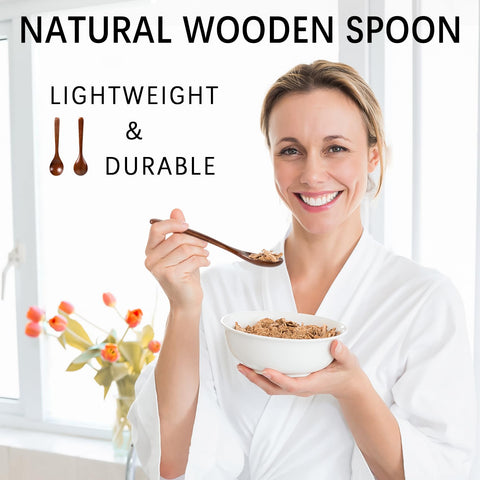 Hefild wooden honey spoons drizzle honey with precision for tea and desserts