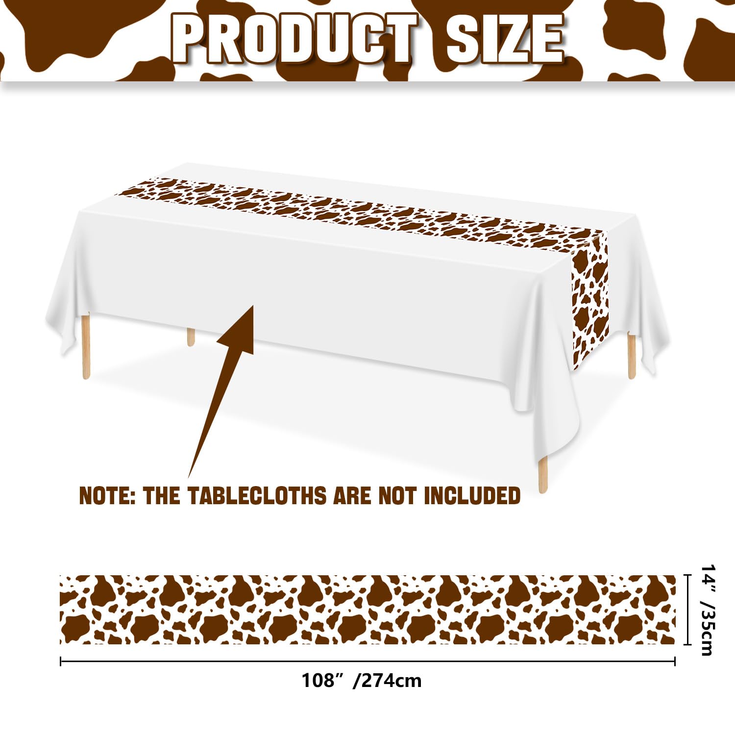 Hegbolke 14x108 table runner protects surfaces and cleans easily