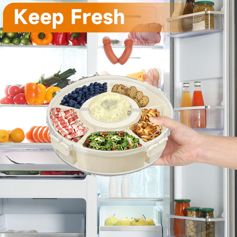 Hegrish veggie platter display enhances party spreads with color.