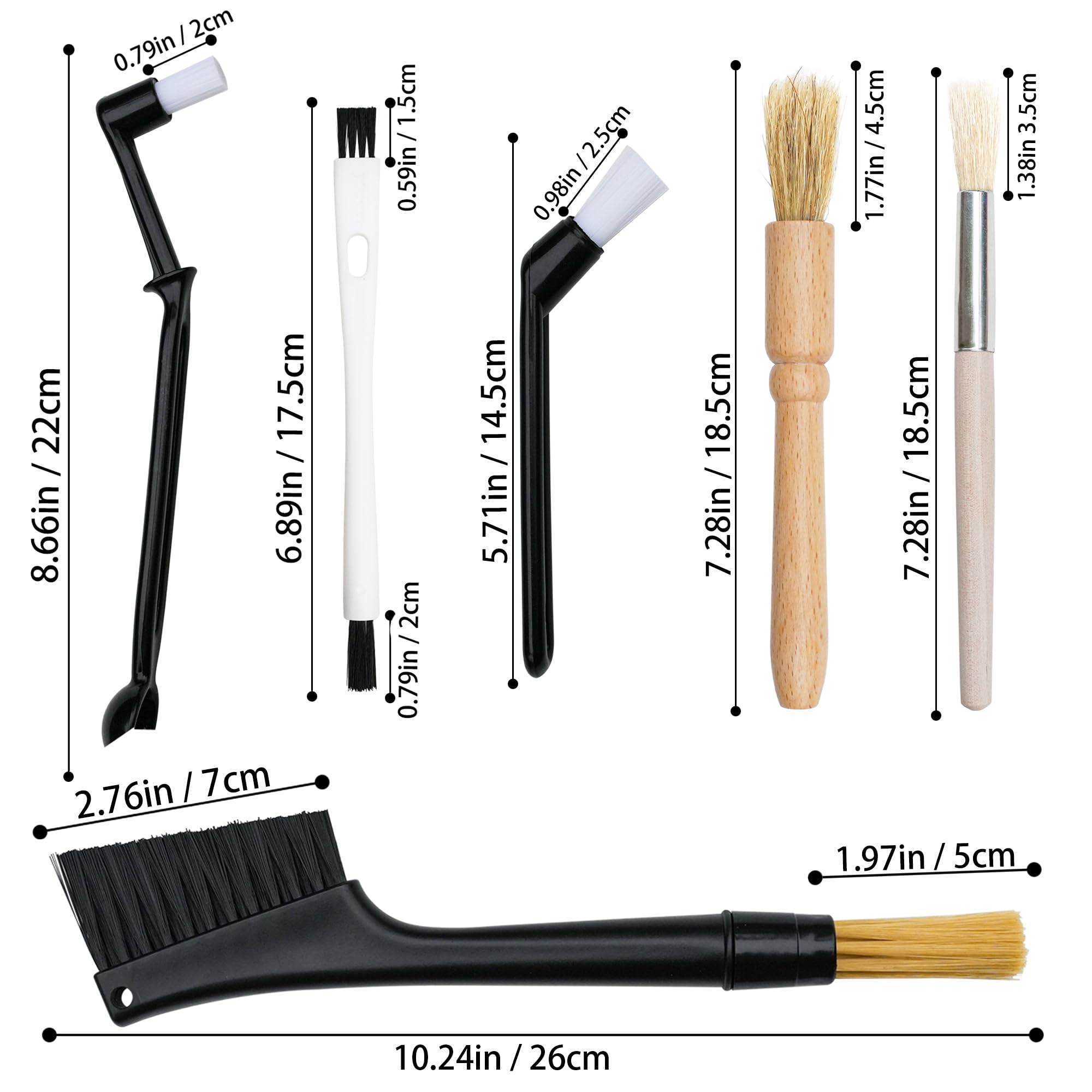 Heideryafei wooden handle large brush covers bigger areas gently