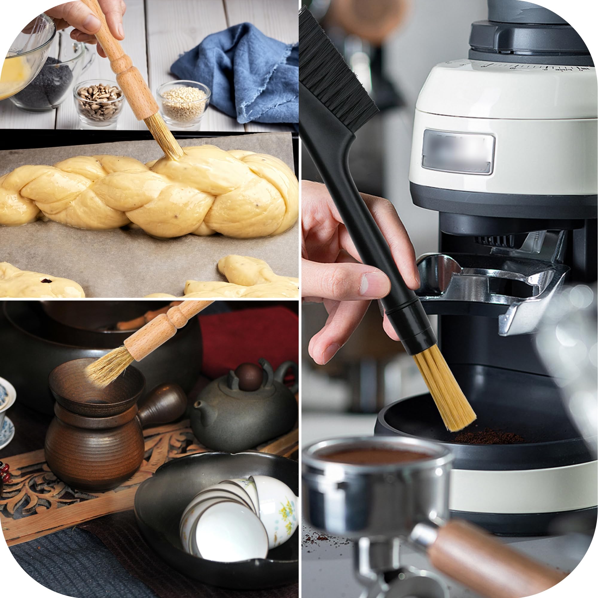Heideryafei coffee machine cleaning brush set for daily maintenance