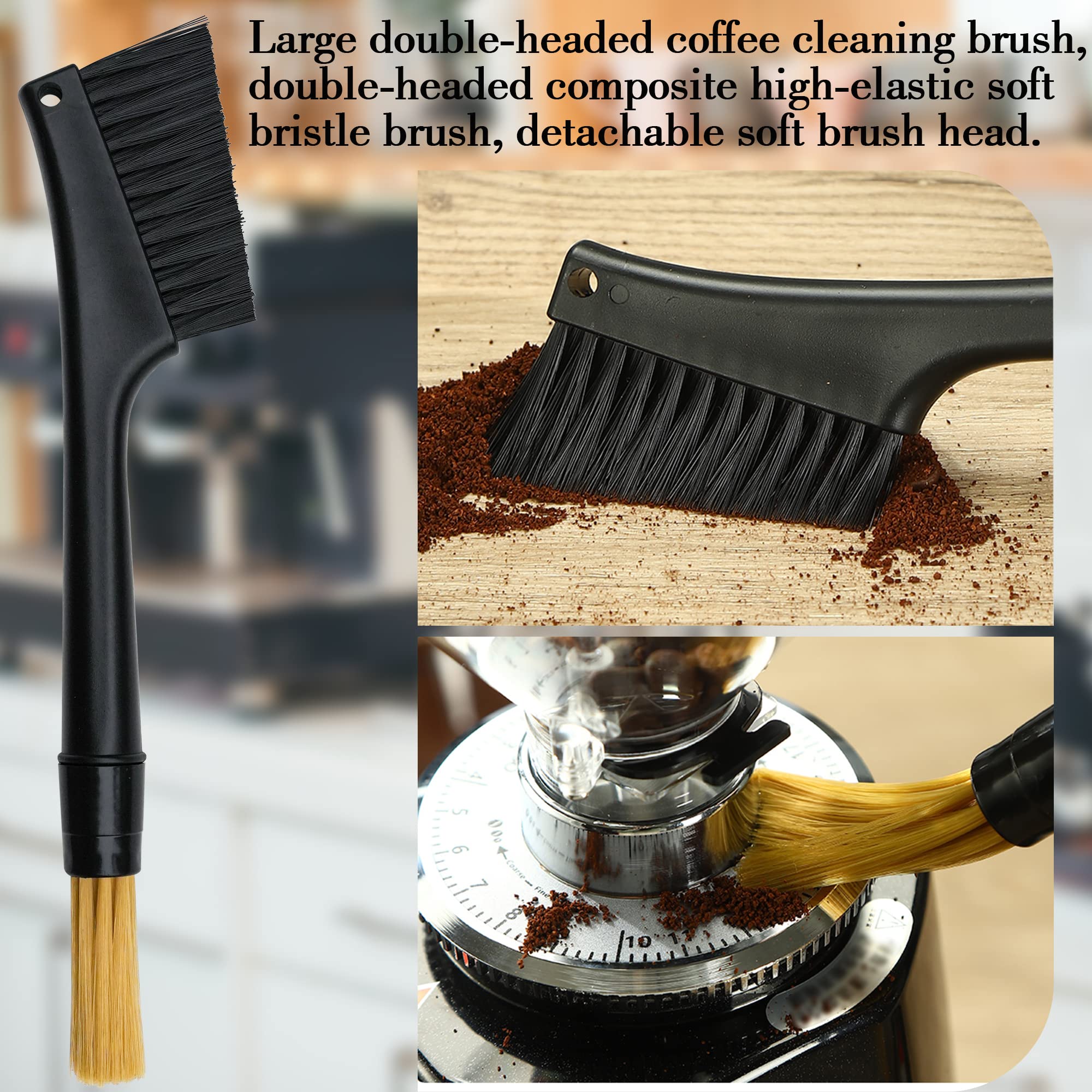 Heideryafei nylon espresso brush fits narrow gaps for cleaning