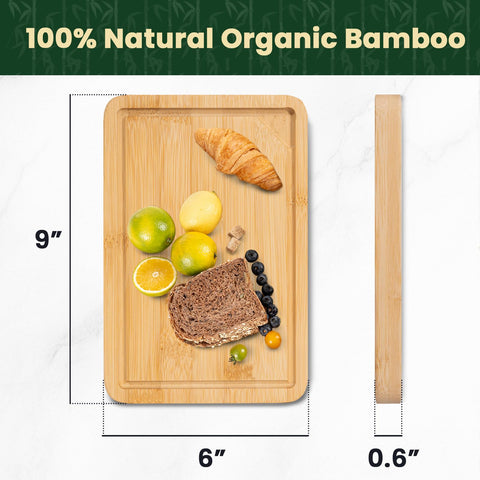 Heimlove cutting board with dual side handles for easy transport and serving.