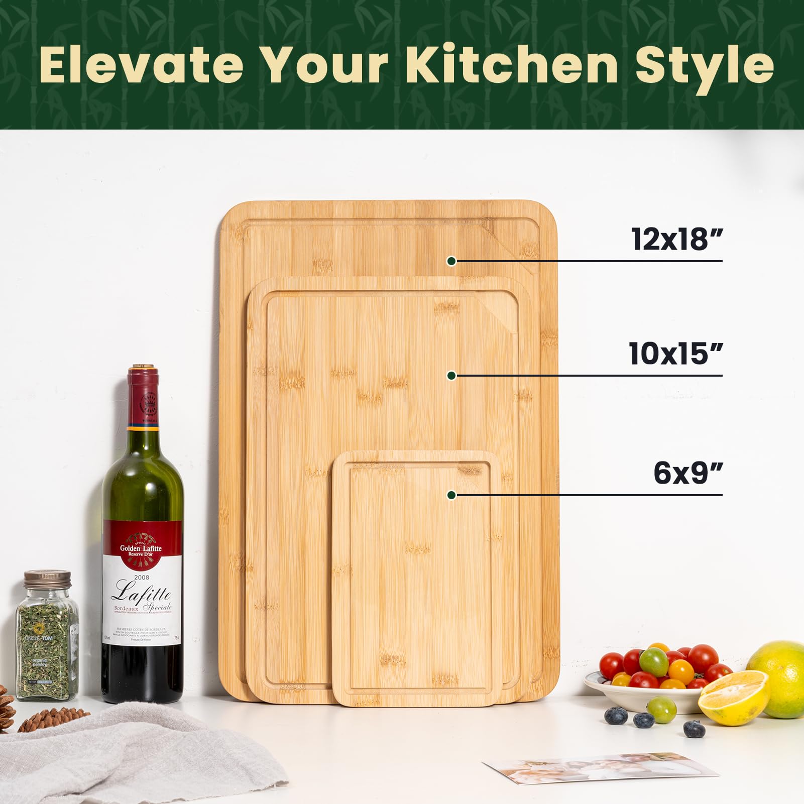 Heimlove compact 9x6 cutting board shown for single servings.