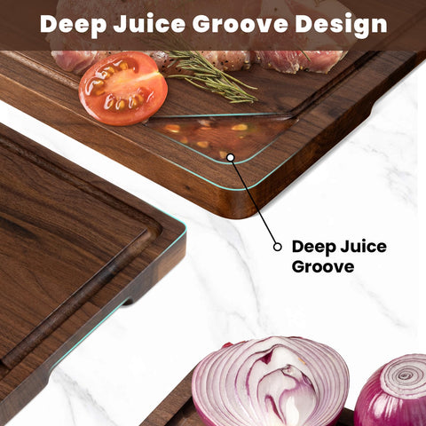 Heimlove Walnut Cutting Board care oil application on all surfaces