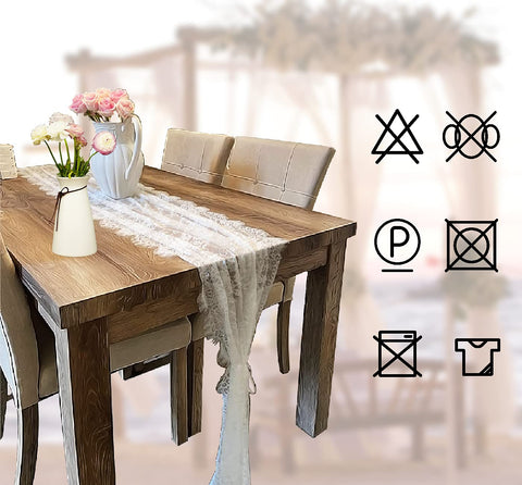 HEIPINIUYE lace table runner for dining tables creates refined, reusable decor