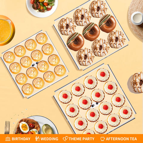 HEKORE dessert display on wedding table, versatile for pies, cookies, and fruits.