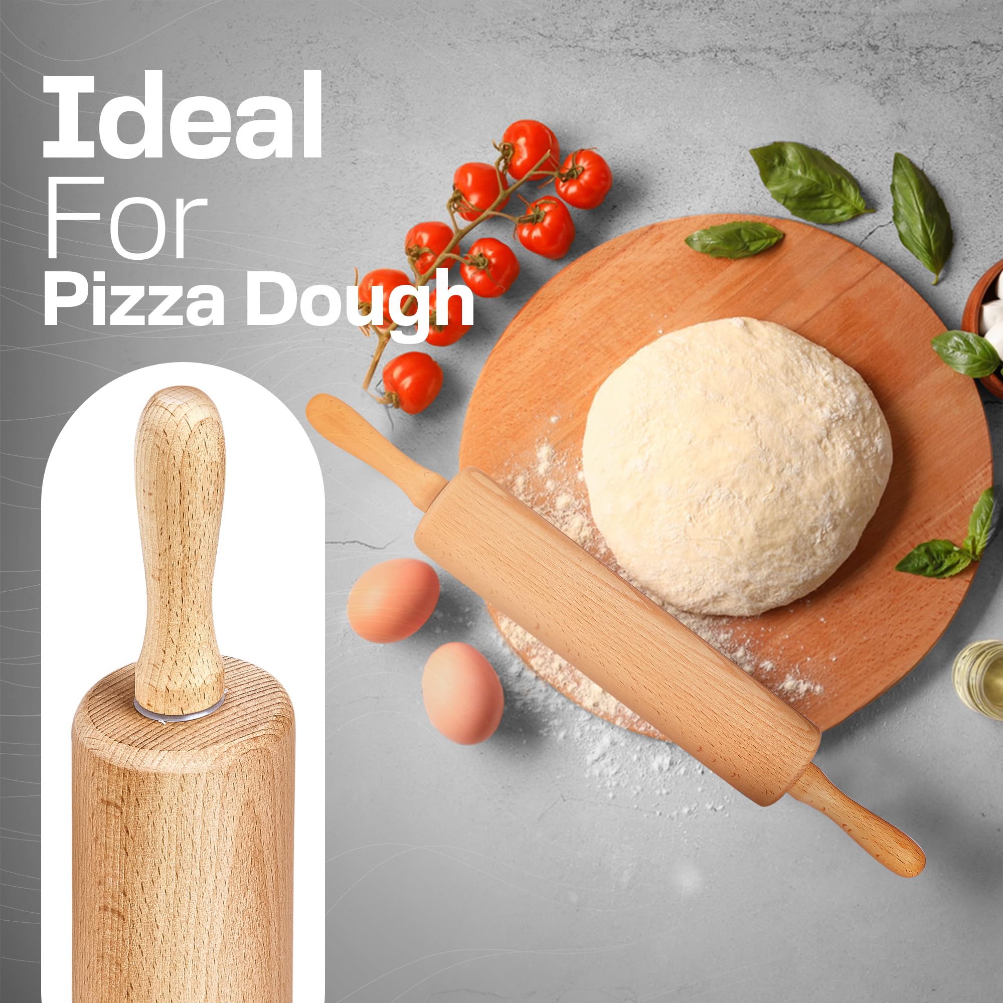 HELFERX rolling pin in bread and pastry prep for consistent results.