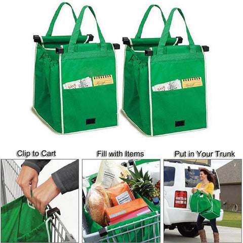 Helishy clip-on cart feature enables easy hands-free shopping.