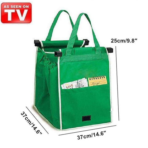 Helishy collapsible tote folded flat for compact storage.