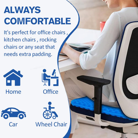 Helishy Egg Gel Seat Cushion removable cover shows easy washing.