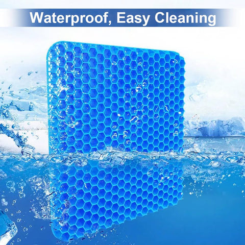 Helishy Egg Gel Seat Cushion top view highlights thickness.