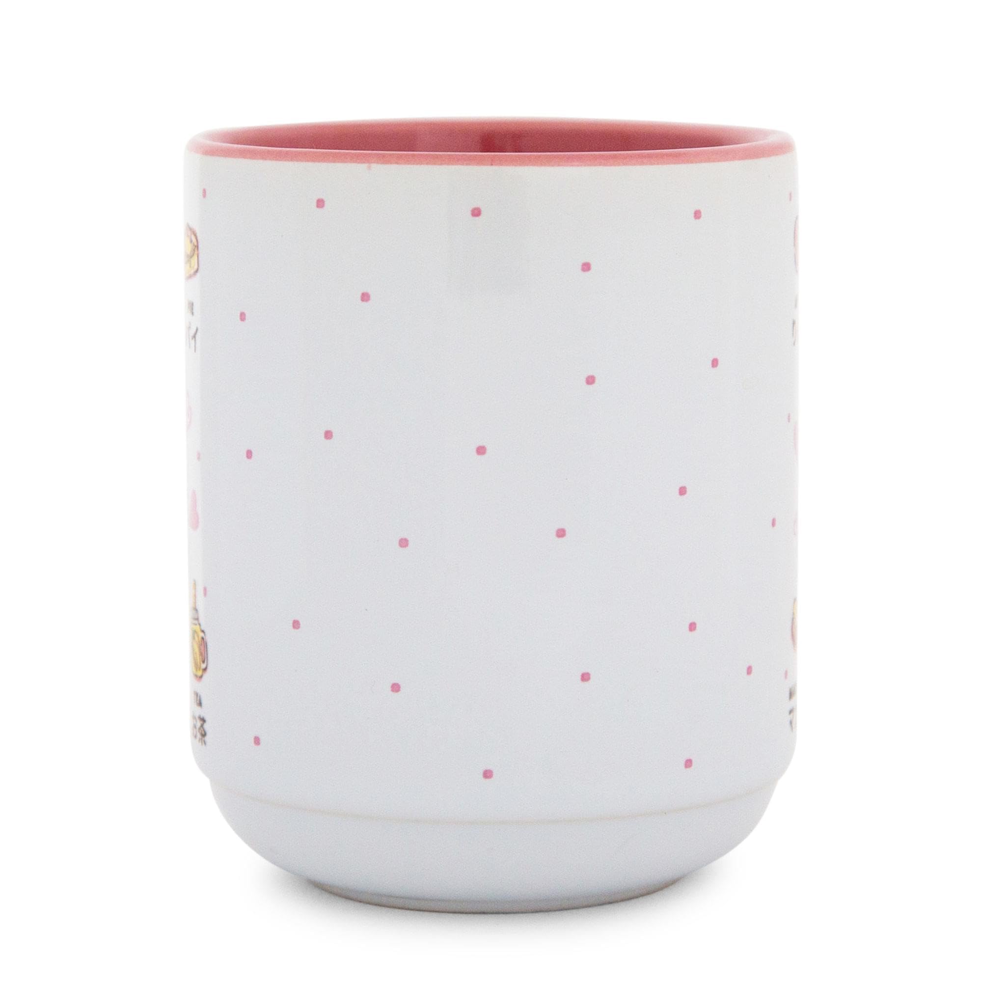Hello Kitty Asian ceramic mug with handleless design for elegant sipping
