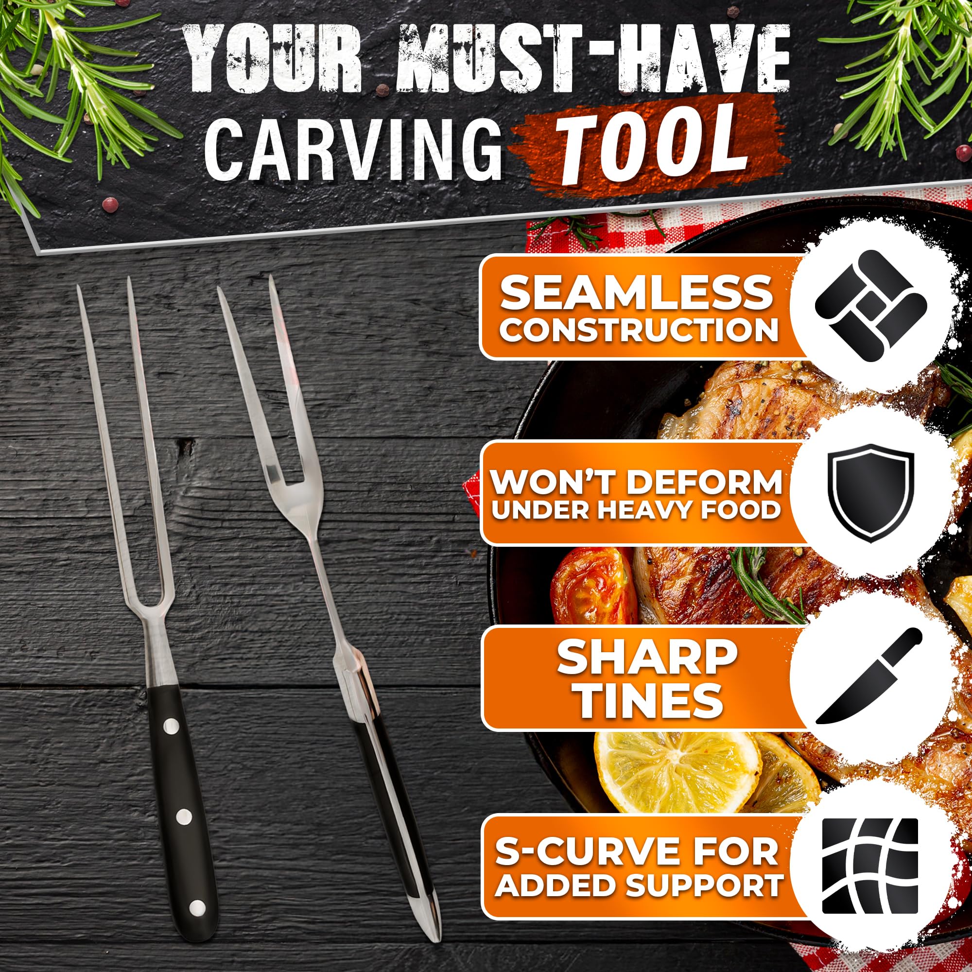 Helvetios heat-resistant handle detail for comfortable control near hot surfaces.