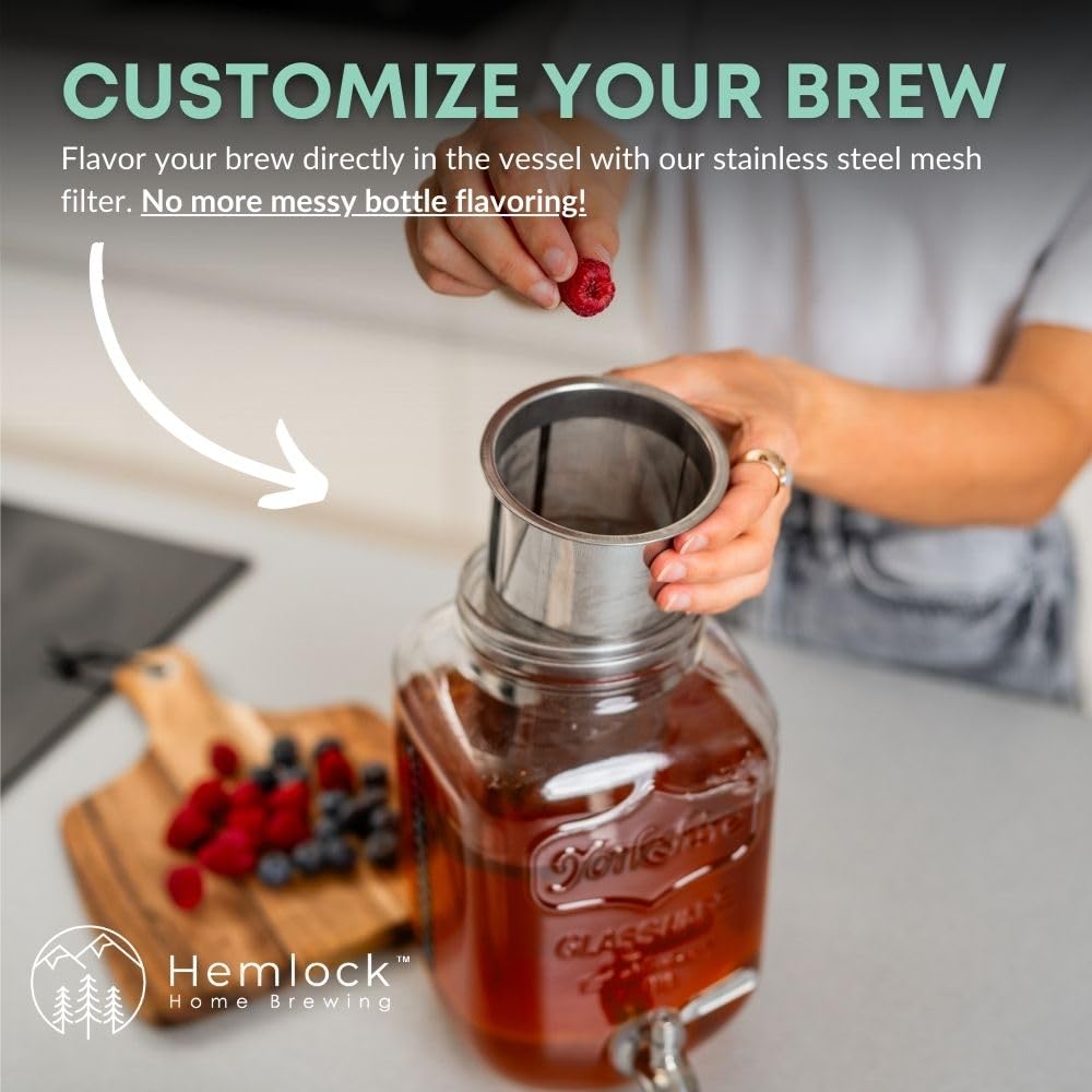 Continuous brewing Hemlock jug designed for repeat batches