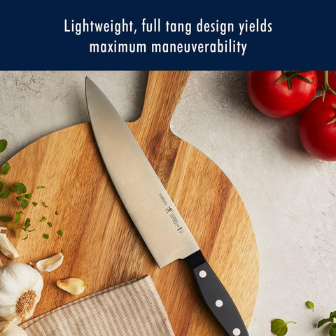 HENCKELS six 4.5-inch steak knives for clean, even carving