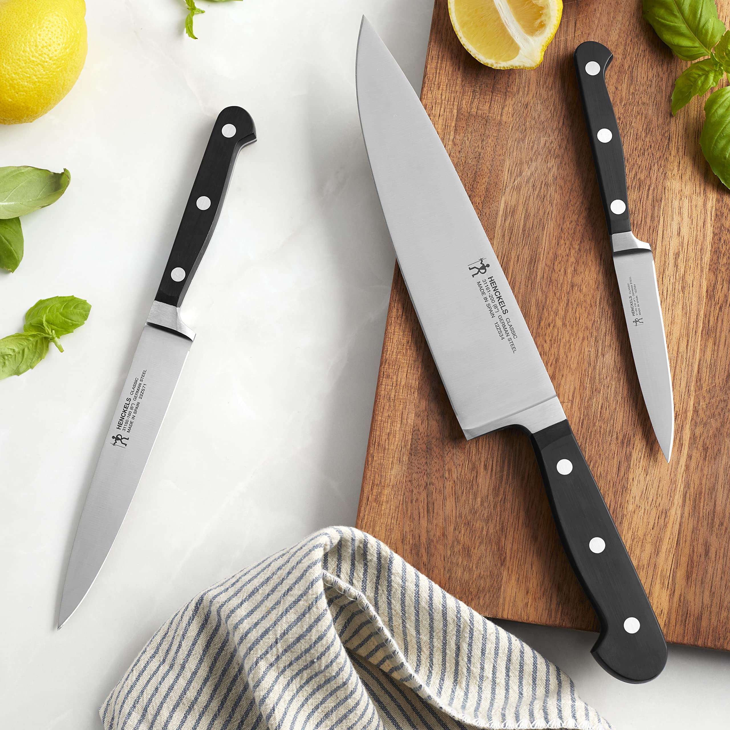 Triple-rivet handle design provides secure grip