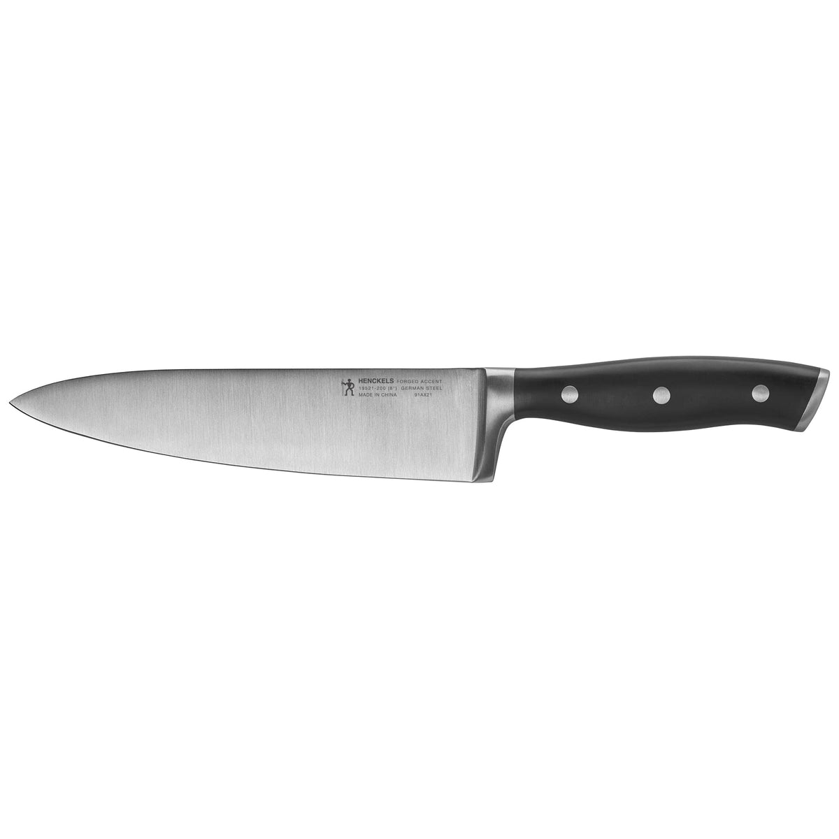Henckels Forged Accent chef knife blade close-up for precise slicing