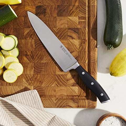 Henckels Forged Accent chef knife triple riveted handle for comfort
