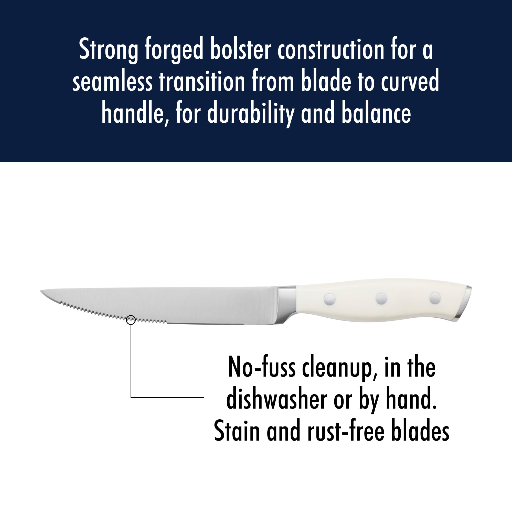 Knife block-ready storage mockup showing organized kitchen drawer.