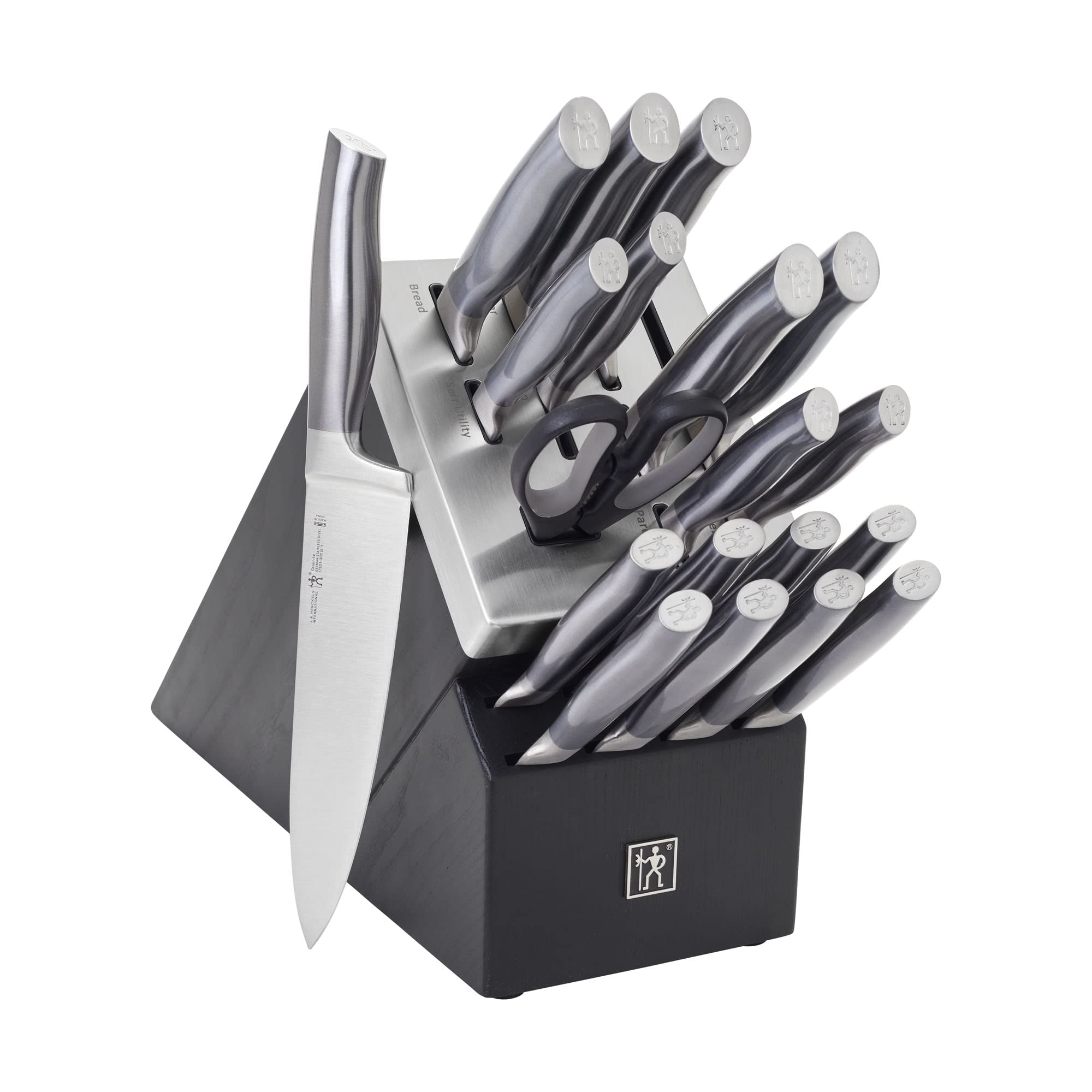 HENCKELS Graphite 20-piece self-sharpening knife block with edge-care system