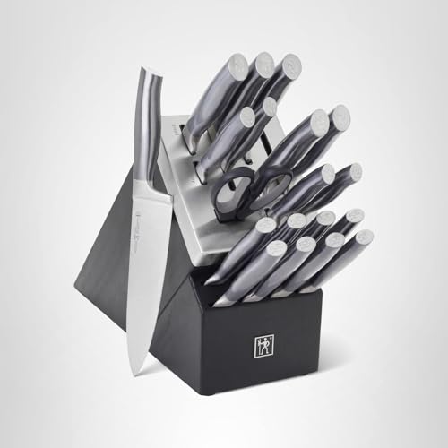 HENCKELS Graphite kitchen shears and steak knives for versatile prepping