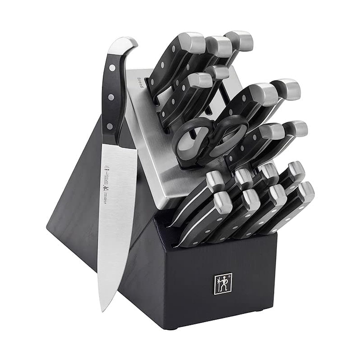 Henckels International Statement 20-piece self-sharpening knife block set for precise, effortless kitchen prep.