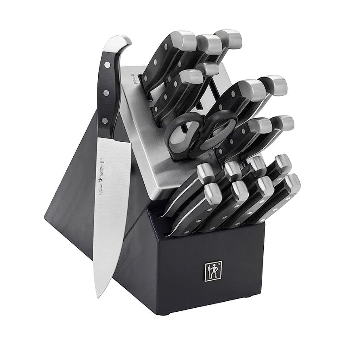 Henckels International Statement 20-piece self-sharpening knife block set for precise, effortless kitchen prep.