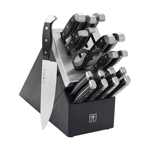 Henckels International Statement 20-piece self-sharpening knife block set for precise, effortless kitchen prep.