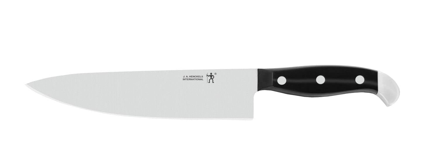 Henckels set in action during meal prep with clean, smooth cuts.