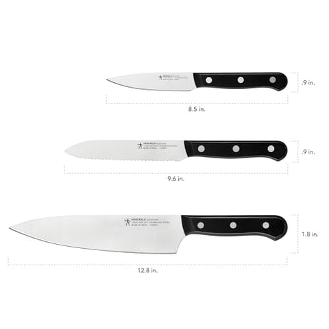 Henckels Solution 3-piece starter set ready for everyday tasks.