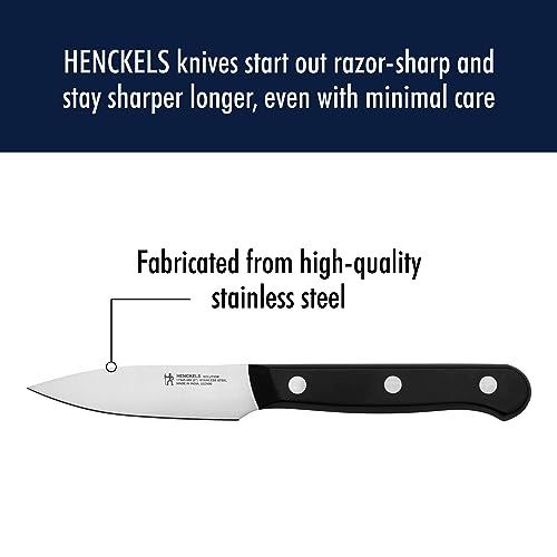 HENCKELS Solution 5.5-inch prep knife for versatile slicing tasks.