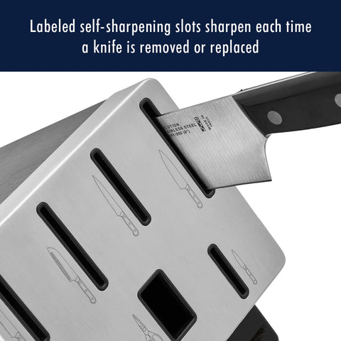HENCKELS Solution 5-inch serrated utility knife for versatile prep.