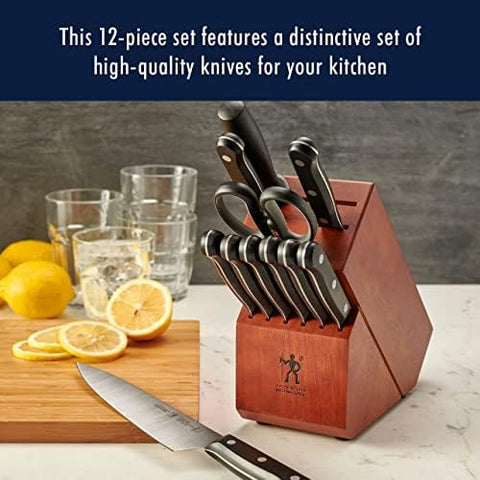Henckels Solution 8-inch chef knife in action for quick, clean chopping.