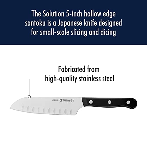 Henckels Solution ergonomic triple-rivet handle for comfortable, fatigue-free prep