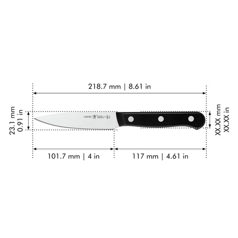 Henckels Solution Razor-Sharp 4-Inch Knife compact size ideal for everyday prep.