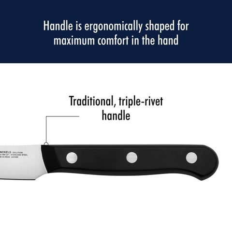 HENCKELS Solution single-piece blade ensures durability and reliable cutting.