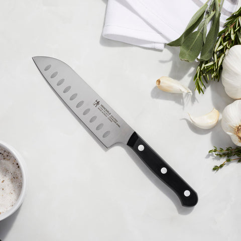 Henckels Solution stainless steel blade resists stains and rust