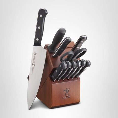 Henckels Solution blades resist rust and staining for long-lasting performance.