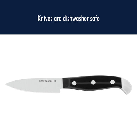 Henckels Statement paring knife ideal for garnishes and precise peeling.